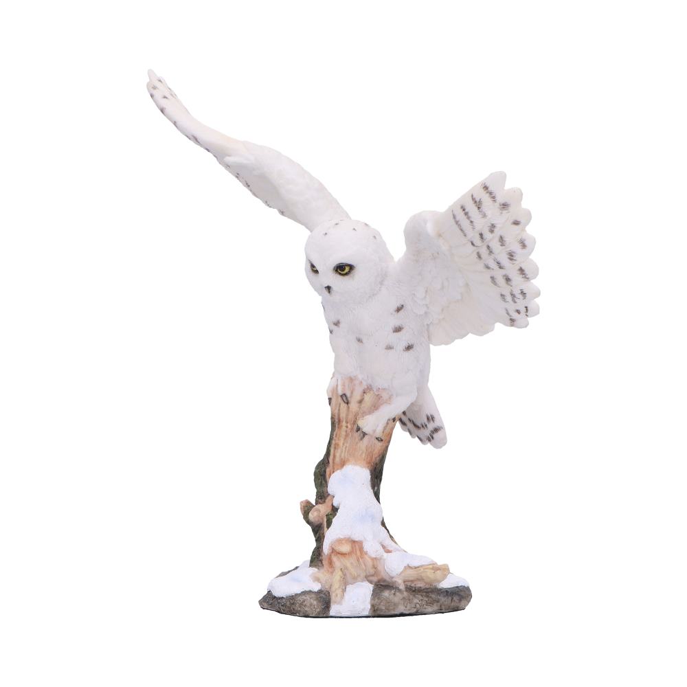 Snowfall Winter Owl Figurine