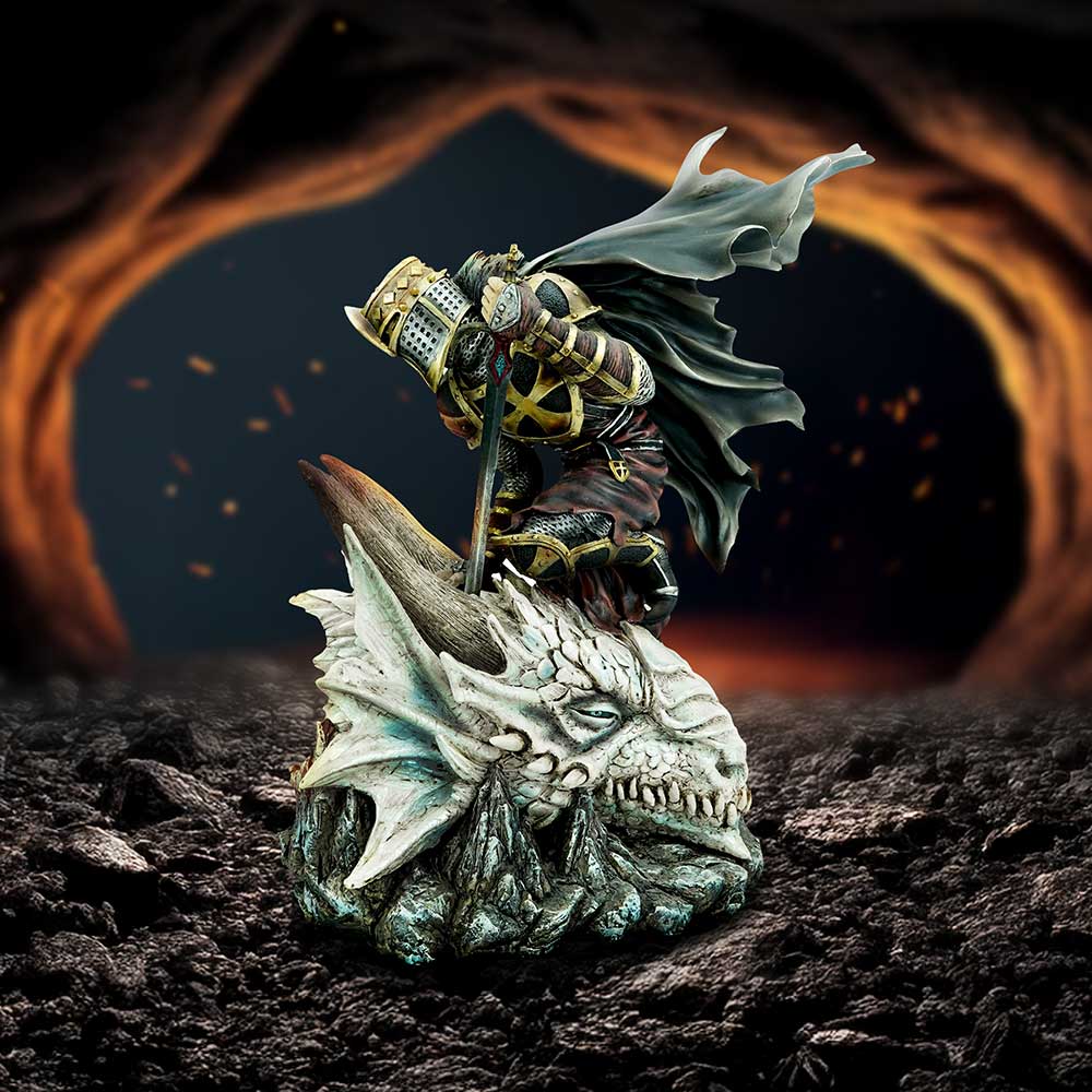 The Price of Valour Dragon And Knight Figurine