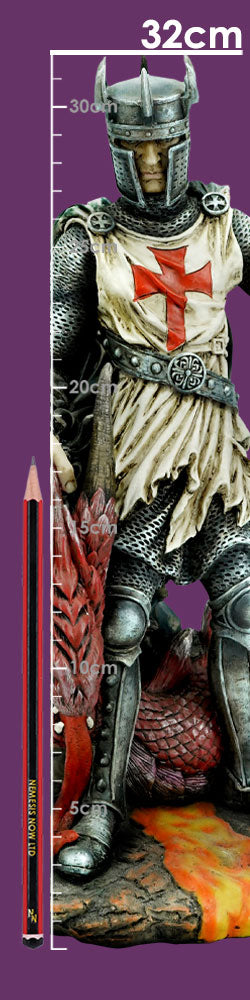 Cinders of Glory Dragon And Knight Figurine