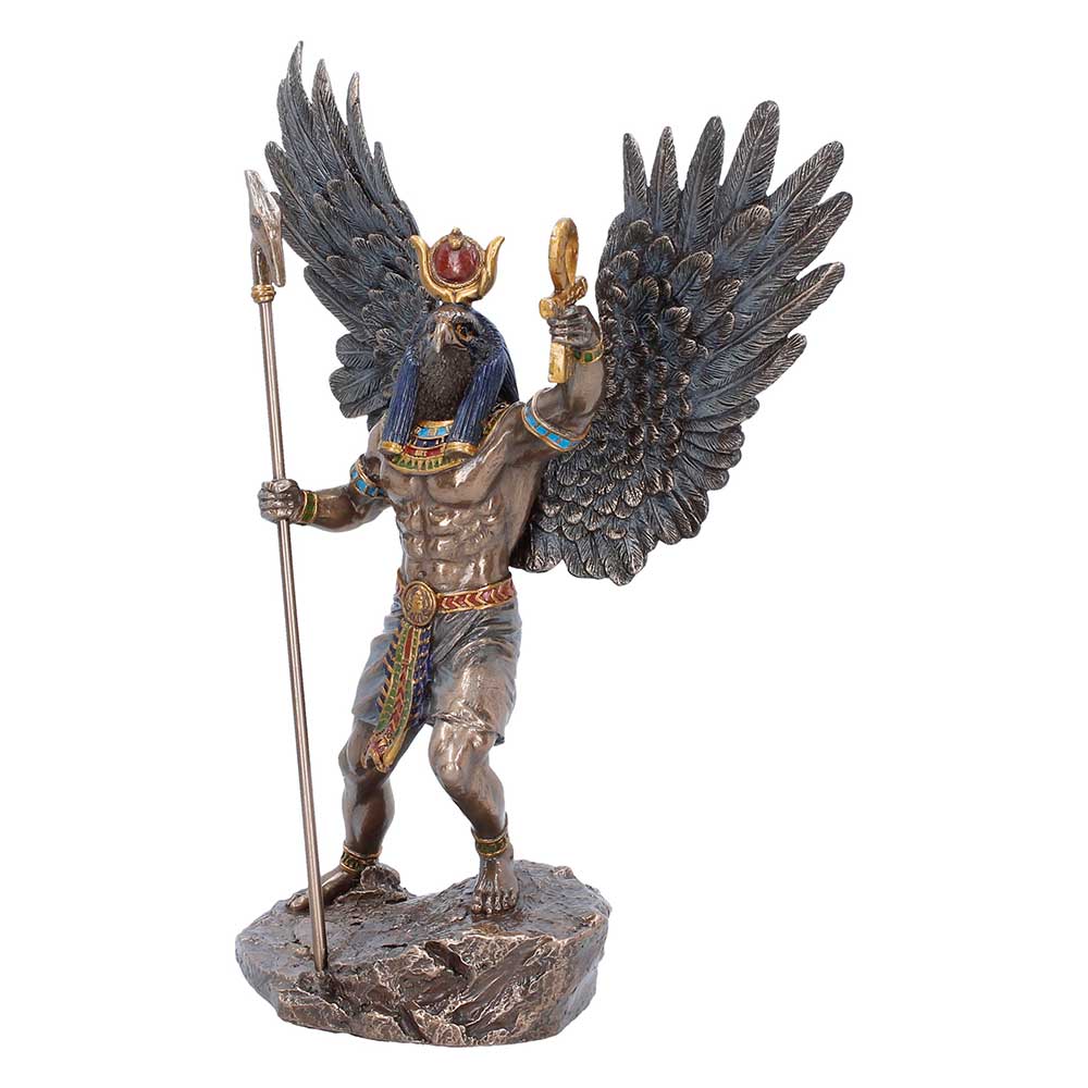 Rear angle of Ra showing both wings and staff