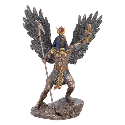 Front view of Ra with feather detail and coloured garment accents