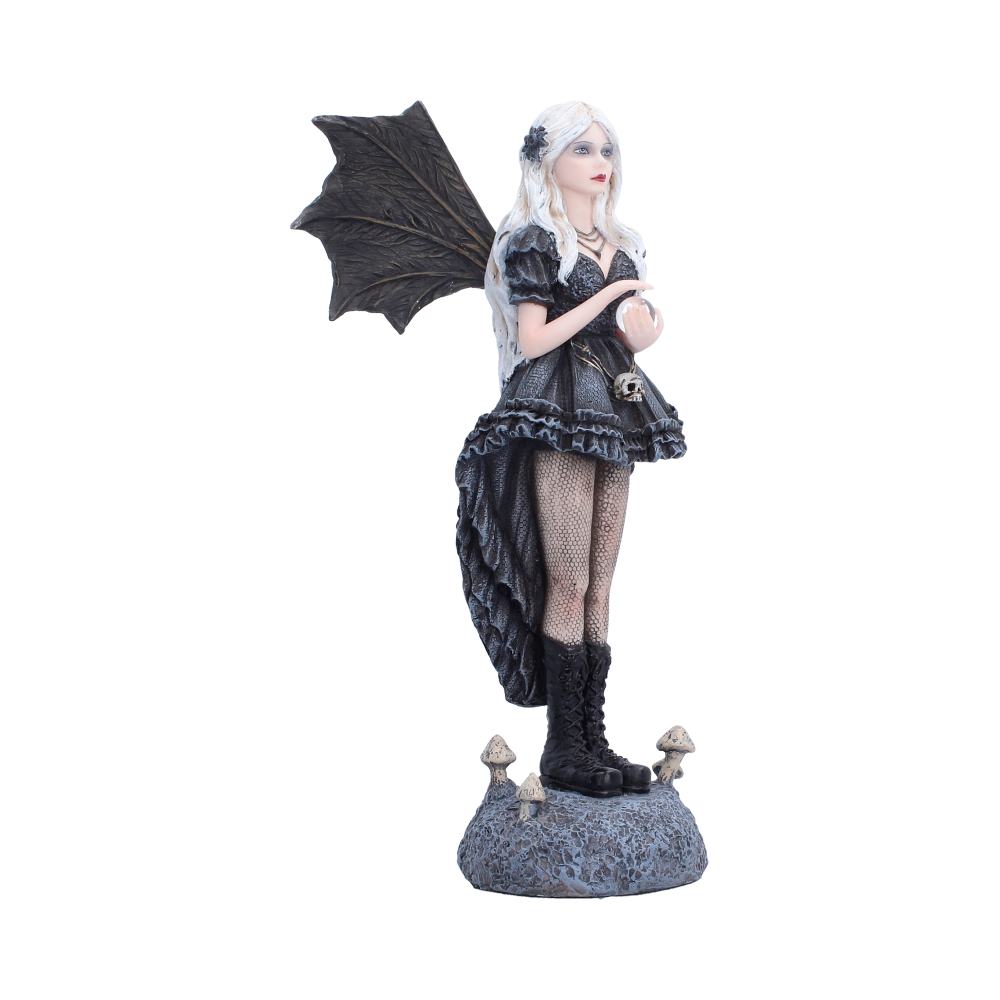 Second Sight Gothic Fairy Figurine - Opposite angle showing skull accent and rat