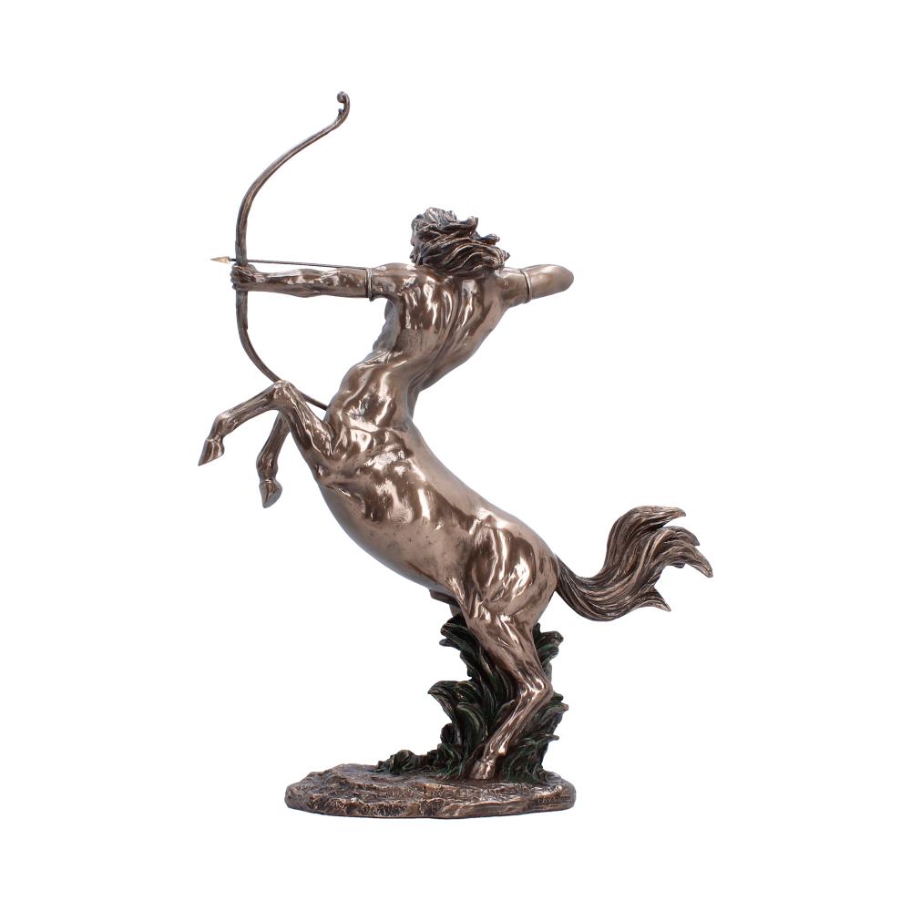Bronze-Finish Centaur Archer Figurine - Rear showing lifted tail and curved bow