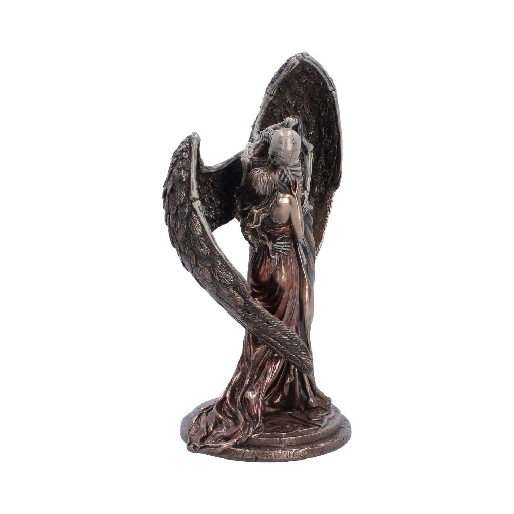 The Kiss of Death Bronze-Finish Figurine - Opposite angle of skeletal arms and close embrace