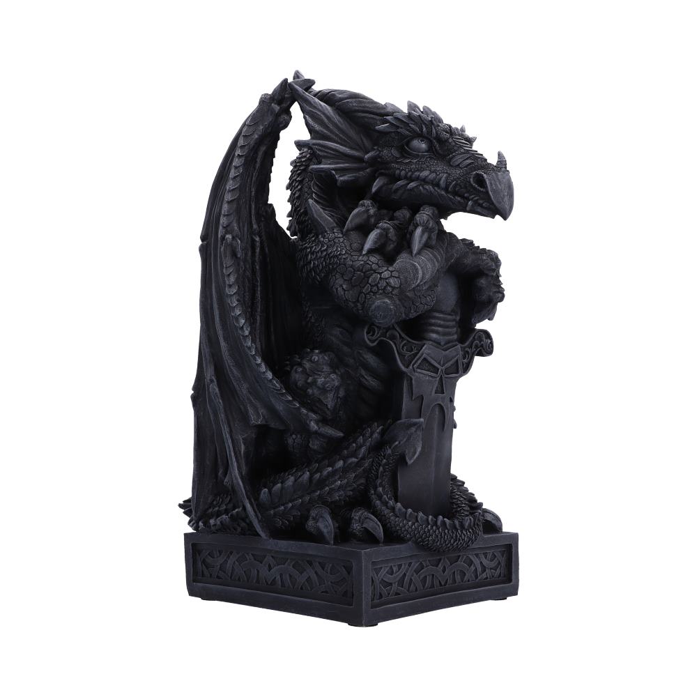 Ironblade Sentinel Dragon Ornament - side view of the dragon head, claws and sword guard