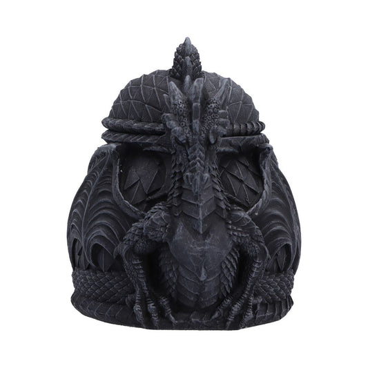 Darkwing Treasure Box - scaled treasure box with a projecting black dragon head