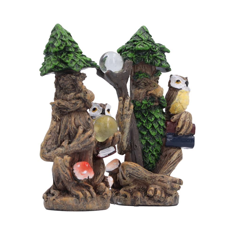Ancient Scholars Woodland Figure Set - side of the little woodland scholars and sculpted accessories