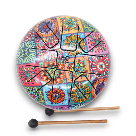 Med Hapi Drum Multi Coloured - 17x13cm