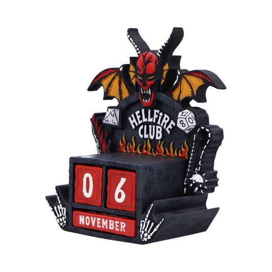 Stranger Things Hellfire Club perpetual calendar with rotating date and month wheels