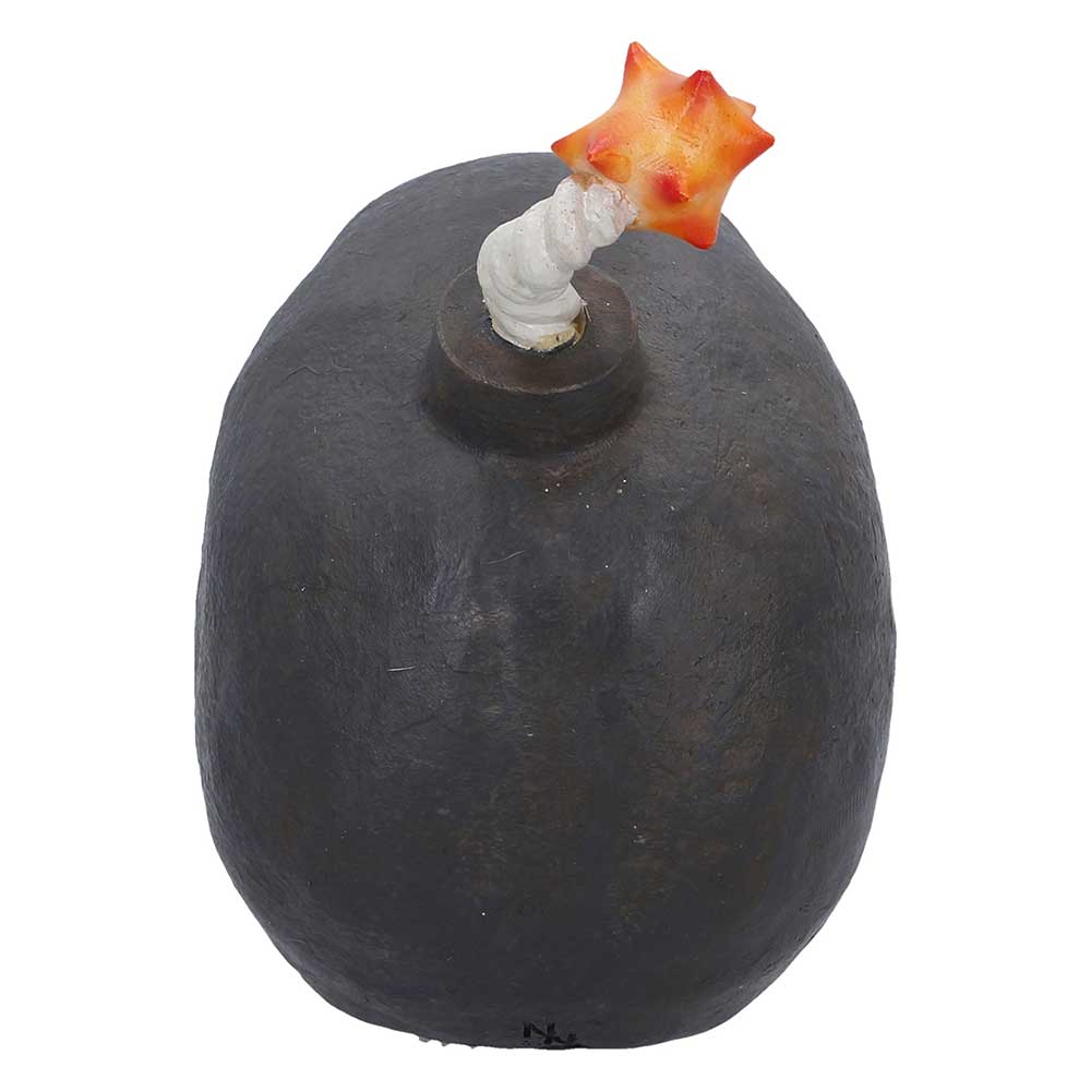 Mind Blown Bomb Skull Figurine - Rear showing rounded bomb and skull textures