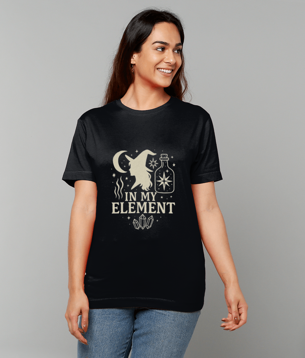 In My Element T-shirt – minimalist slogan graphic cotton tee