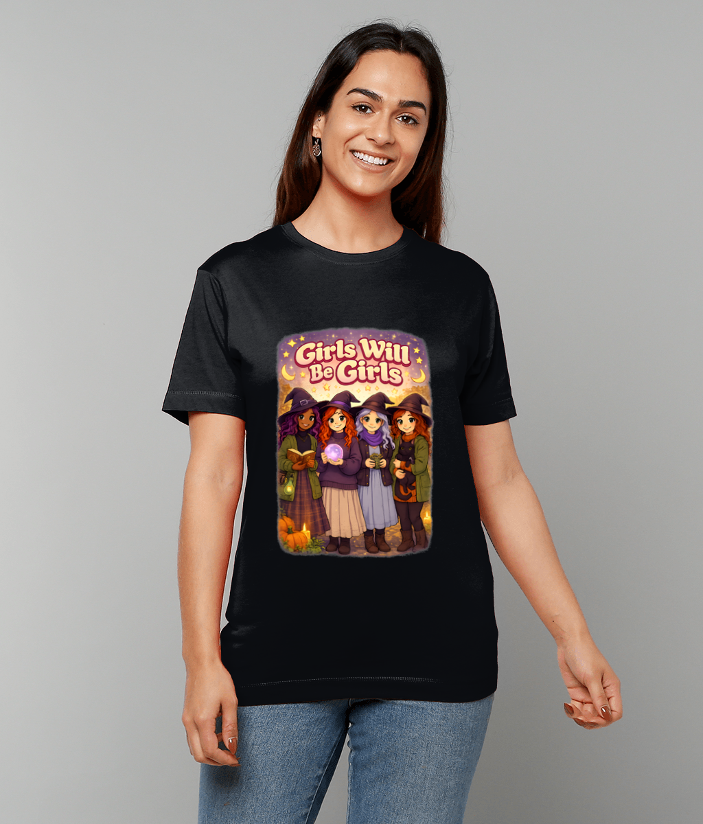 T-Shirt Girls Will Be Girls – bold slogan cotton t-shirt with regular fit and smooth twin-needle finish