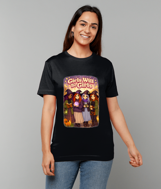 T-Shirt Girls Will Be Girls – bold slogan cotton t-shirt with regular fit and smooth twin-needle finish