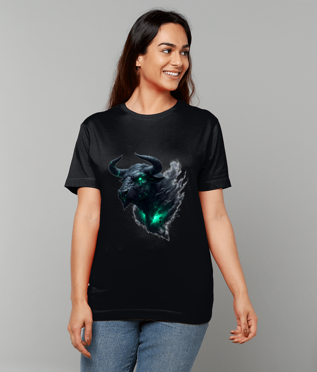 T-Shirt Ethereal Taurus Zodiac – ethereal Taurus glyph graphic on classic fit tee