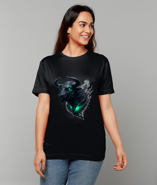 T-Shirt Ethereal Taurus Zodiac – ethereal Taurus glyph graphic on classic fit tee