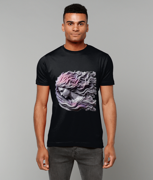 Stone Tablet Virgo Zodiac T-Shirt with symbolic Virgo stone texture graphic on classic-fit tee