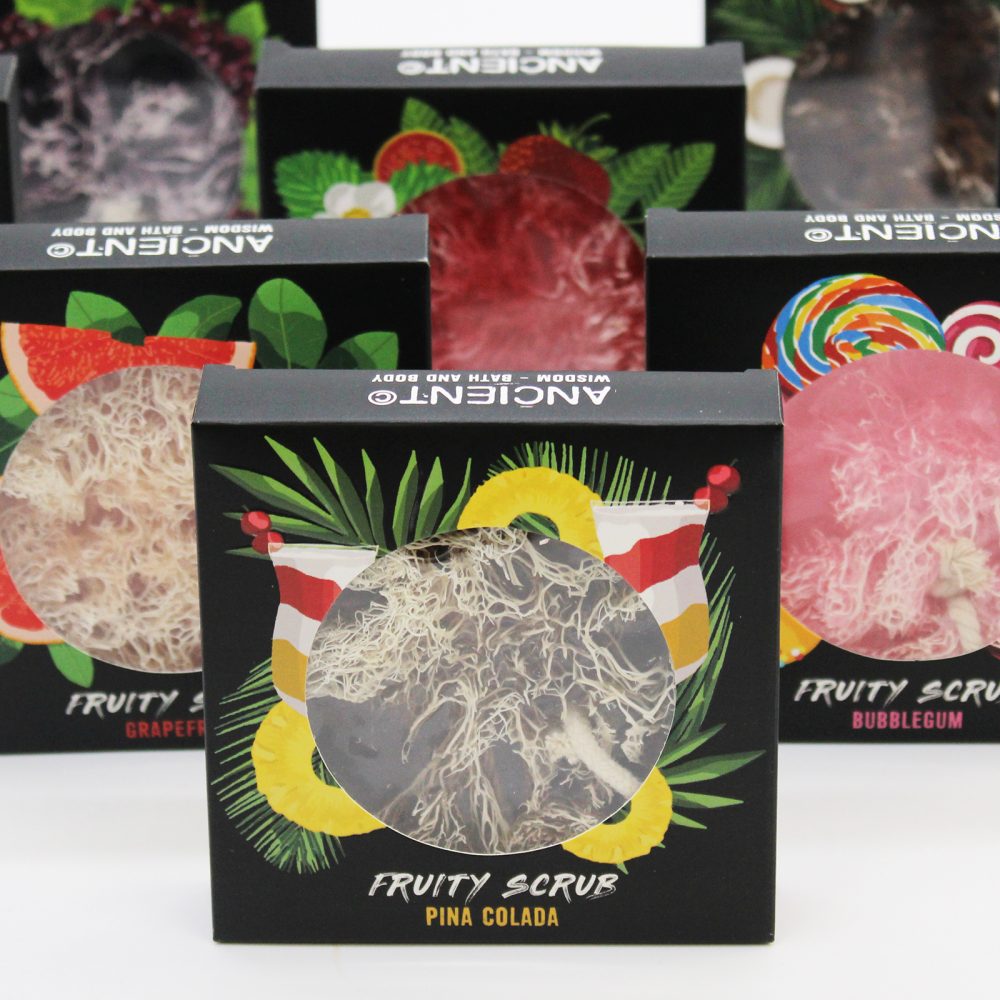 Fruity Scrub Soap on a Rope - Strawberry and Guava