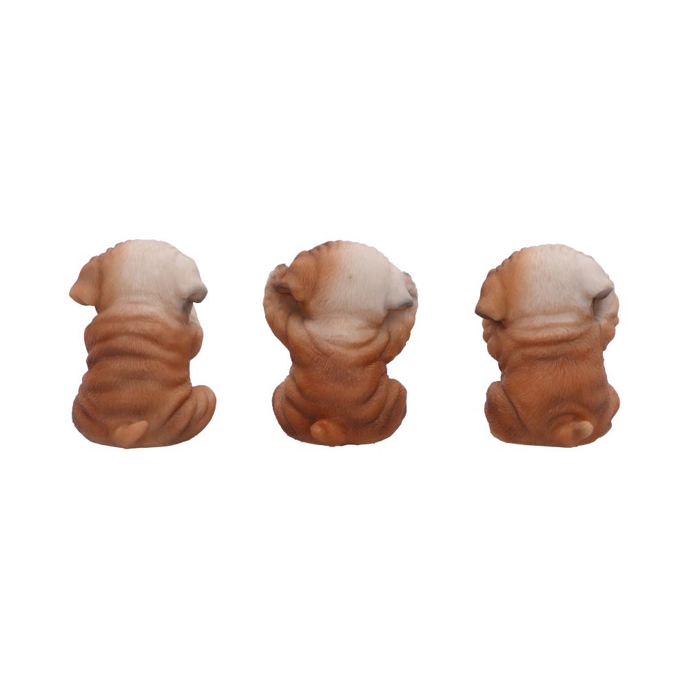 Three Wise Bulldogs Figurine