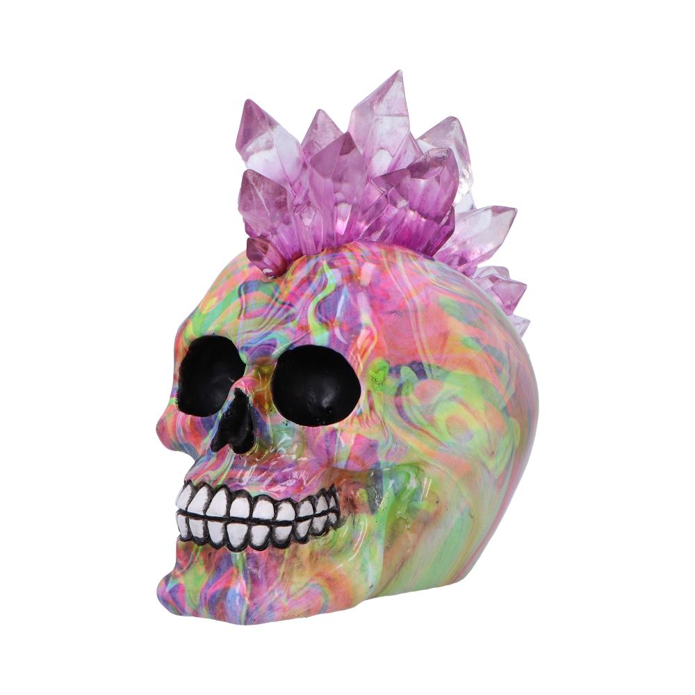 Psychedelic Crystal LED Mohawk Skull