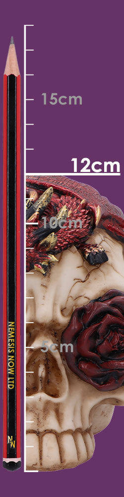 Rose Flame Dragon Figurine