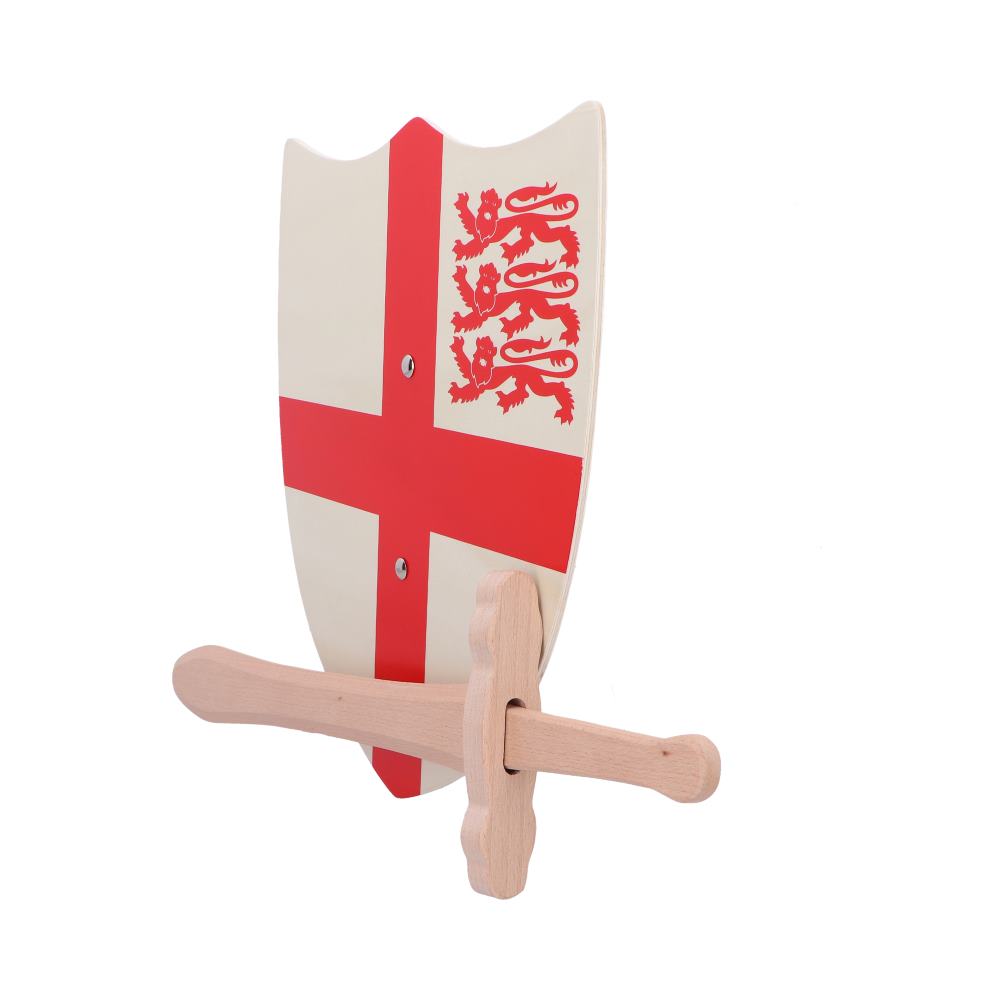 St. George Shield & Wooden Sword Playset
