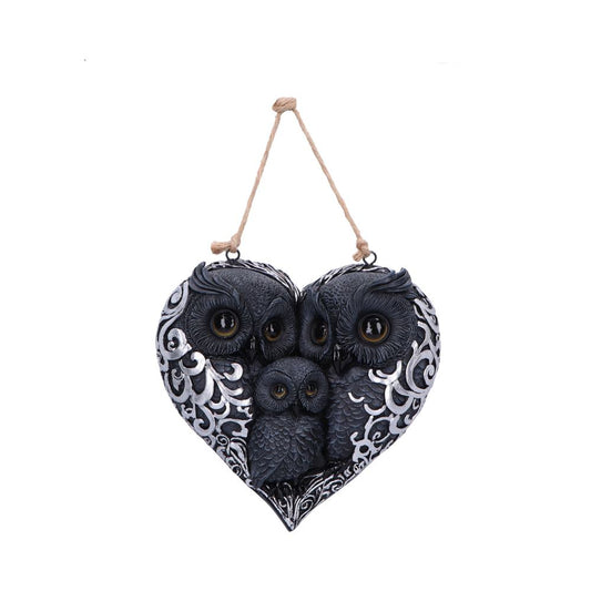 Twilight Trio Owl Family Wall Plaque