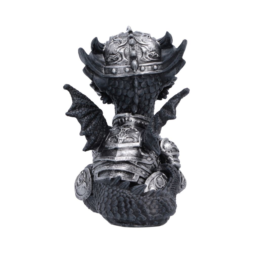 Sir Shieldscale Armoured Dragon Figurine - rear showing wings and armour