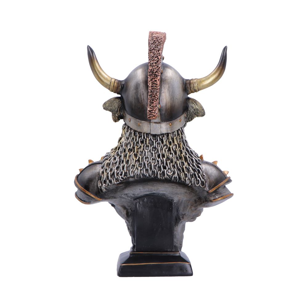 Highland Guard Armoured Cow Bust - rear with chainmail and helmet crest