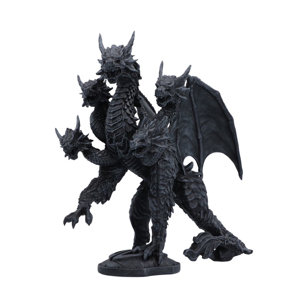 Shadow Hydra Small Dragon Ornament - angled hydra showing differently raised necks and scaled body