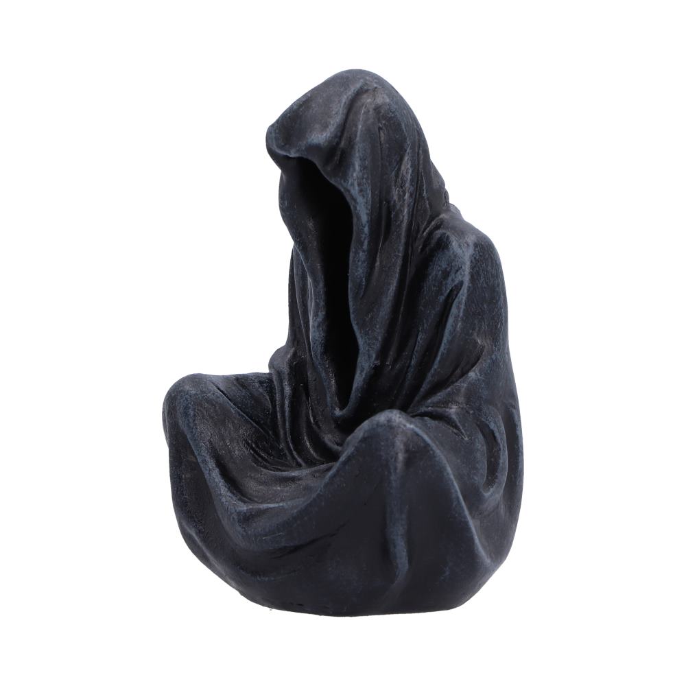 Final Rest Reaper Ornament Set - angled view of the hidden face and gathered robe folds
