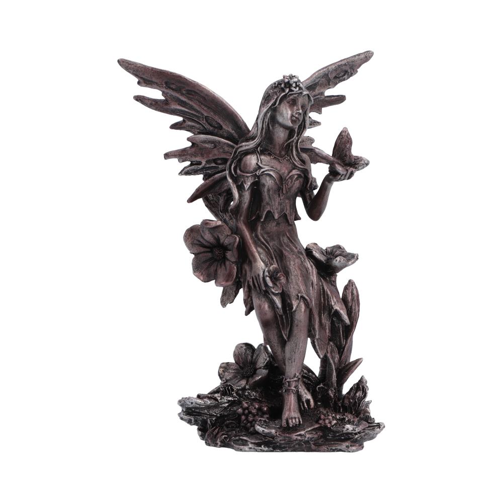 Enchanted Forest Petal Fairy Figurine - opposite side of butterfly encounter