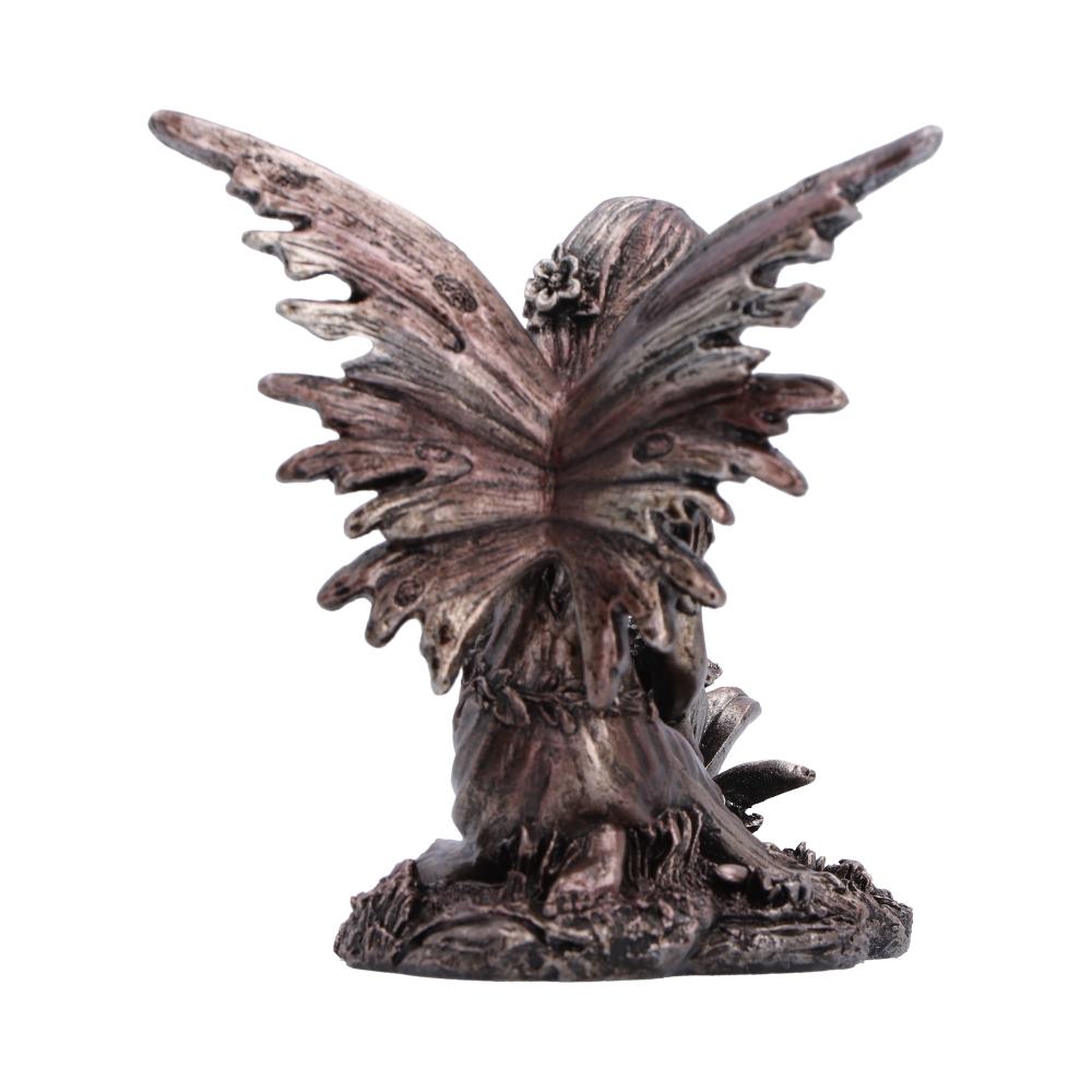 Enchanted Forest Flora Fairy Figurine - rear view of detailed fairy wings