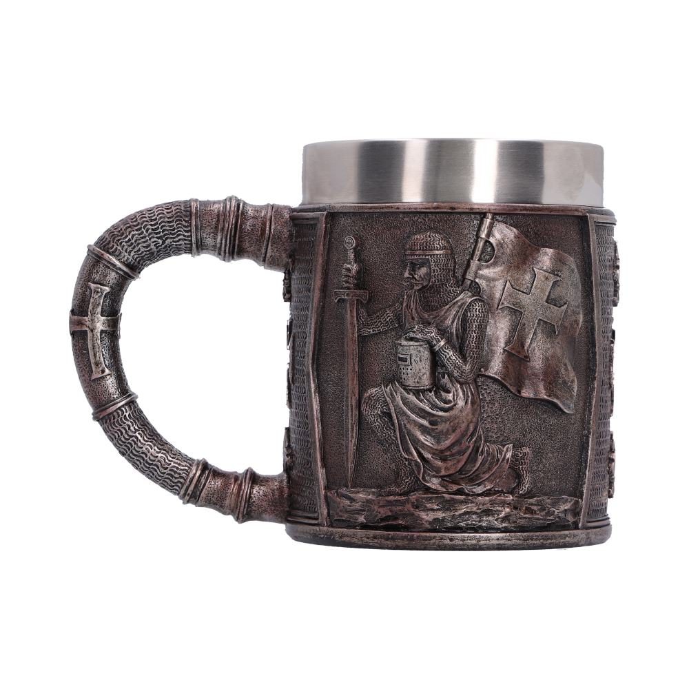 Sword Allegiance Knight Tankard - opposite knight panel and raised cross details